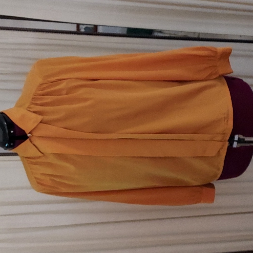 Vintage Petite Impressions Women's Blouse, gold - 12petite